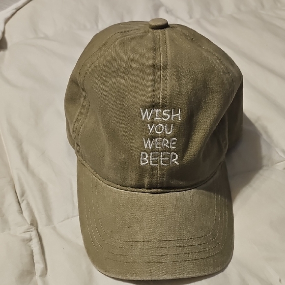 Buckle Accessories - "Wish You Were BEER" Womens Hat. Buckle Cap!